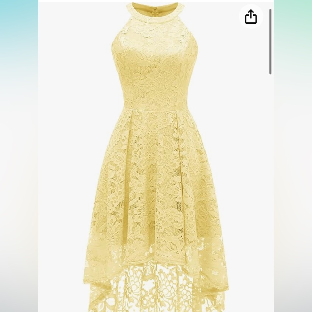 Dressystar sleeveless halter top, yellow dress